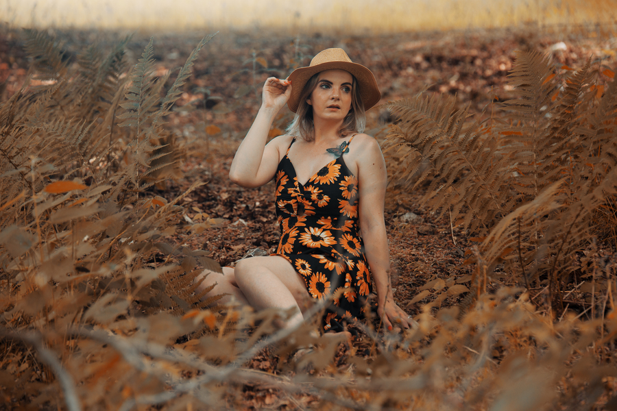 Photo of model during a photoshoot taken by Adrian Stewart