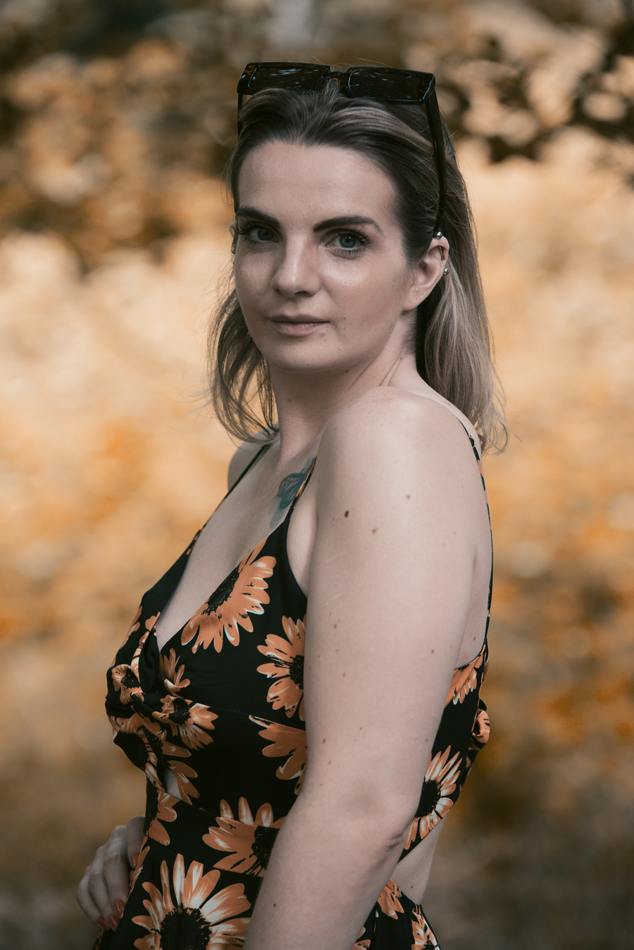 Photo of model during a photoshoot taken by Adrian Stewart